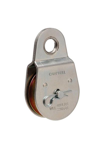 Generic Campbell Fixed Eye Pulley Silver 2-1/2inch T7550403