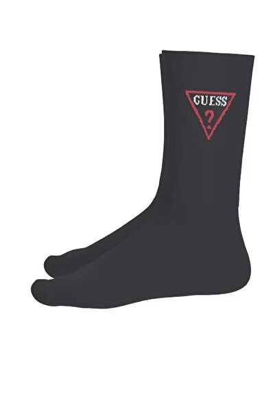 Guess Jeans Gj Unısex Trıangle Crew Sock Erkek Siyah Çorap M5gz49z3o11-jblk