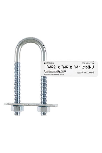 ACE Coarse Zinc-Plated Steel U-Bolt Silver 3/4 x 2-3/4inch