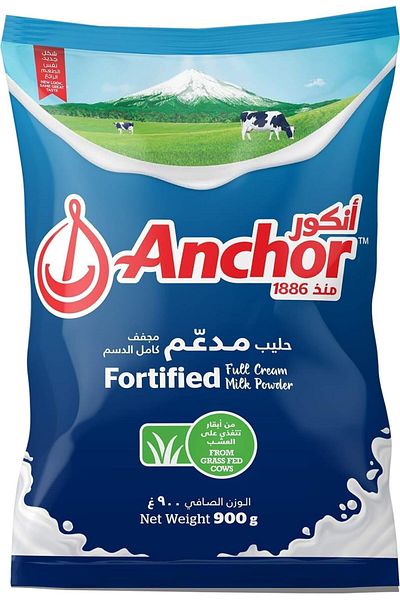 Anchor Full Cream Milk Powder Pouch 900g