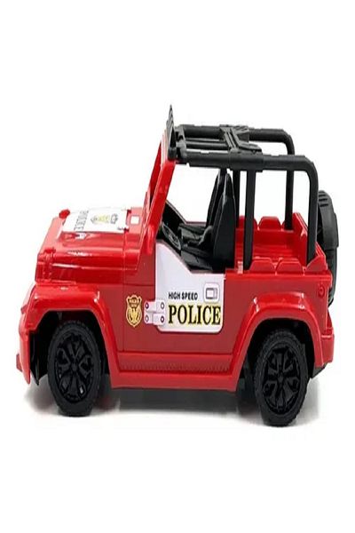 rexa Police Car Jeep Remote Control Toy + Battery 7.7x8x18 cm