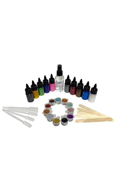 stonechem Epoksi Renklendirme Seti Köpük Giderici + Sıvı Sedefli Pigment + Sim Seti+ Pipet + Karıştırıcı Çubuk