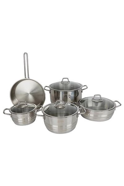Vivaldi Aster Plus Stainless Steel Cookware Set, 9 pcs