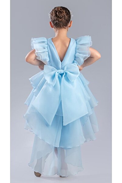 Mnk Baby&Kids Дівчача сукня з хвостом і короною Vragia M00745 СИНЯ