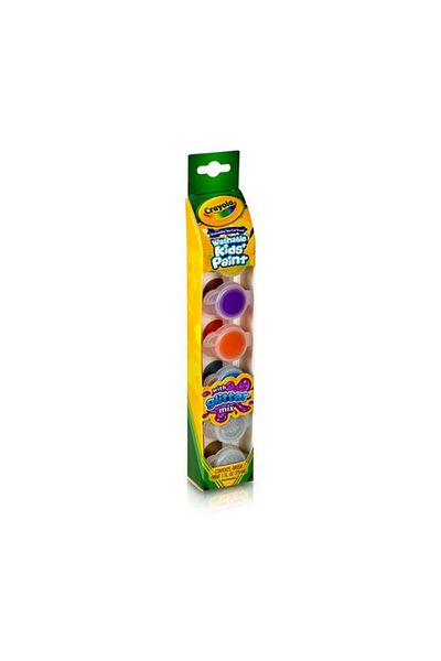 Generic Crayola Non-Toxic Washable Kids Paint with Glitter Mix Multicolor 29ml CRA5401000000