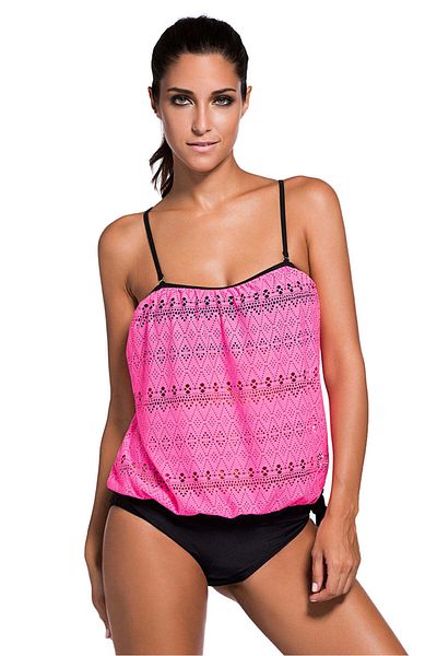 WildFashion 2-piece tankini style swimsuit with wide top SW1035-551