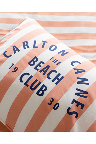 Madame Coco Coralie Double 100% Cotton Karde Printed Pique Set - Orange t t