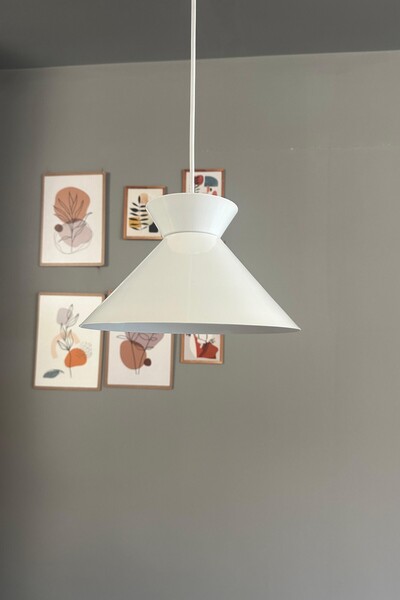 Bamyum Tolvia Beyaz Tekli Avize Iç Mekan Aydınlatma Dekoratif Mutfak Cafe Salon