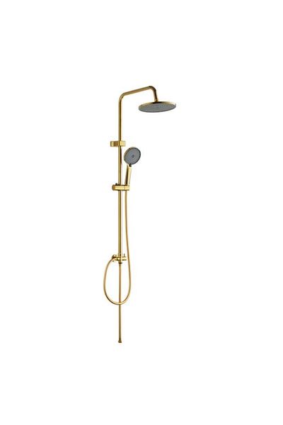 Generic Aqua Drop Wall Mounted Installation Retro Fit Shower System Gold 35 x 6.5cm