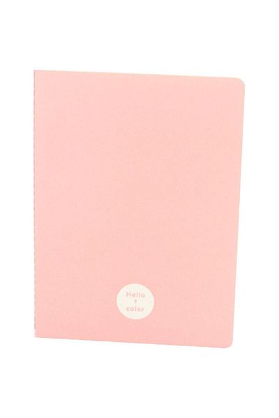 Roco Hello Color Lined Notebook B5 - 50 Sheets (100 Pages) Pink
