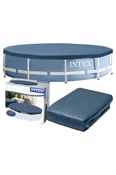Intex 28030 round pool cover, D305xH25 cm, PVC, navy blue