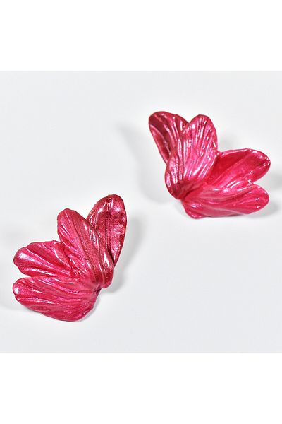 NARRU NARRU earrings, handmade, butterfly-shaped, in shades of pink, Sierra 10