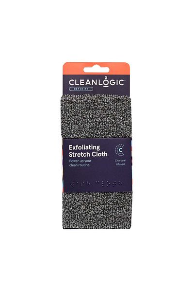 Cleanlogic Elastic Exfoliating Body Towel, Detoxify, Cleanlogic