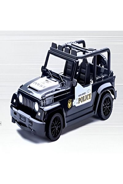 rexa Police Car Jeep Remote Control Toy + Battery 7.7x8x18 cm