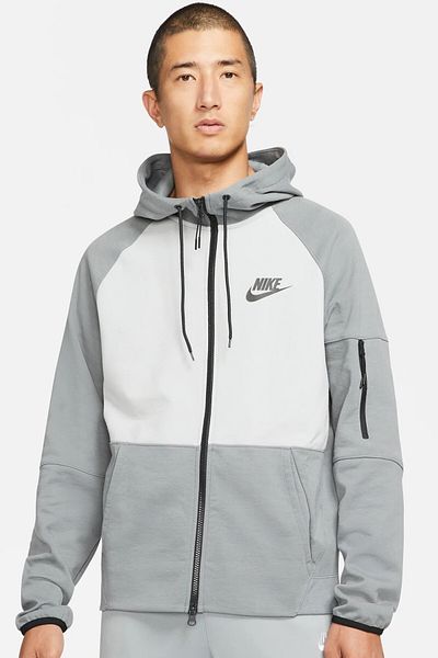 Nike Αθλητικά ρούχα Fleece Full Zip Hoodie Unisex Φούτερ με κουκούλα Γκρι