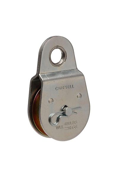 Generic Campbell Fixed Eye Pulley Silver 2-1/2inch T7550403