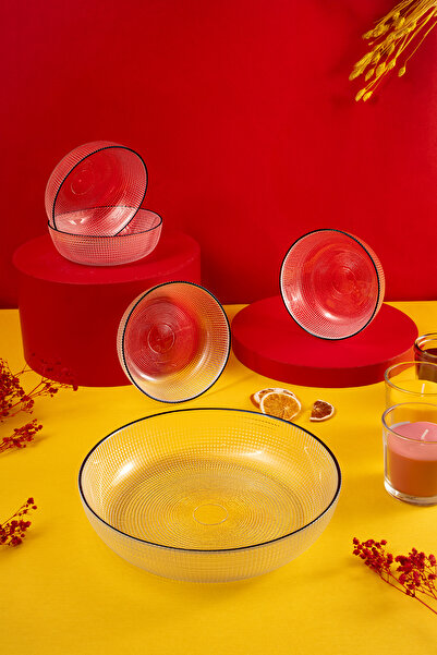 Fecra Loren 5-Piece Snack Presentation Set Black