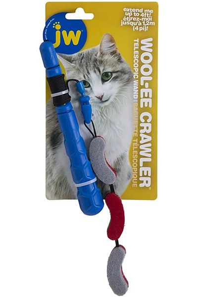 Petmate JW CAT TELESCOPIC FELT CRAWLER WAND
