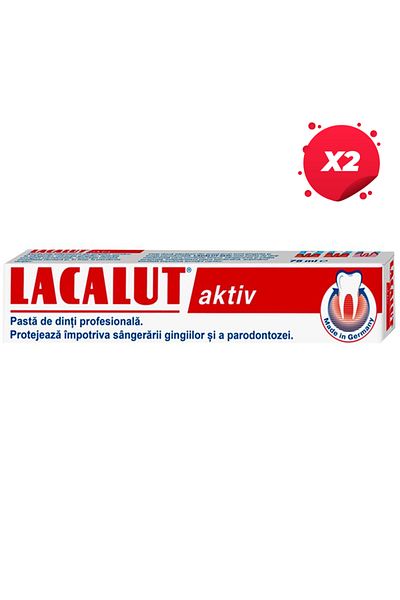 lacalut X2 - LACALUT PASTA DINTI 75ML AKTIV