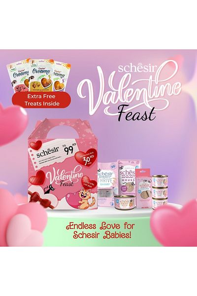 Schesir Baby Valentine Feast'25 Gift Pack For Kitten