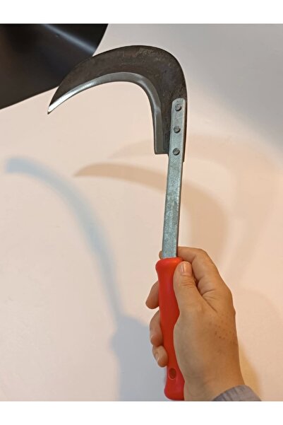 ÇAYLAR AVM Sürmene Çayır Orağı El Yapımı Keskin Çim Biçme Orak Kırmızı