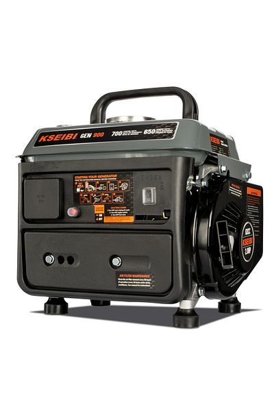 kseibi GASOLINE GENERATOR - Powered Portable Generator delivers a reliable 900-watt power output.
