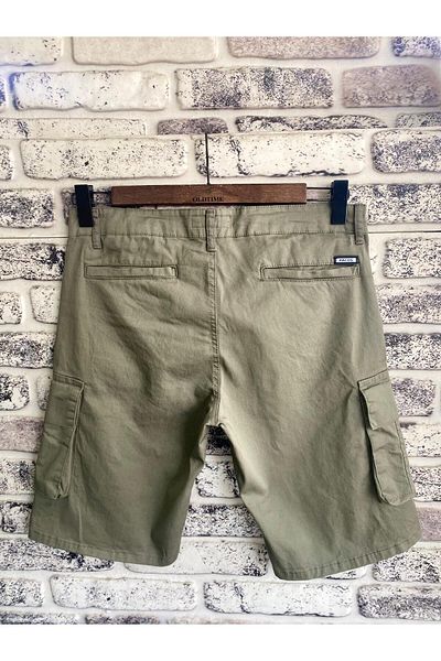 PASSWORD Men's Slim Fit Cargo Pocket Shorts Capri