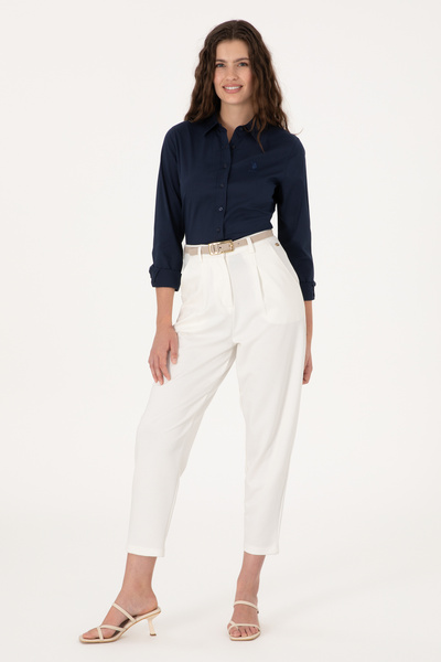 U.S. Polo Assn. Női sötétkék hosszú ujjú alap ing 50298091-VR033