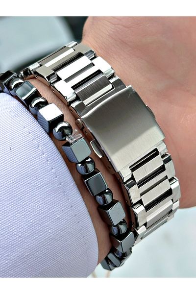 Ferrucci Ferrucci̇ Function Silver Metal Men's Watch with Green Dial Calendar
