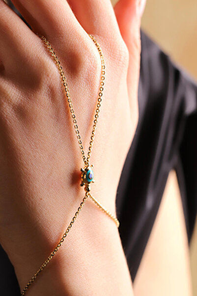 GÜLENLER ALTIN 14 Ayar Altın Kaplumbağa Model Şahmeran