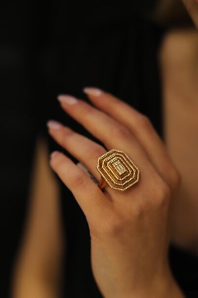 GÜLENLER ALTIN 22 Ayar Altın Modern Baget Yüzük