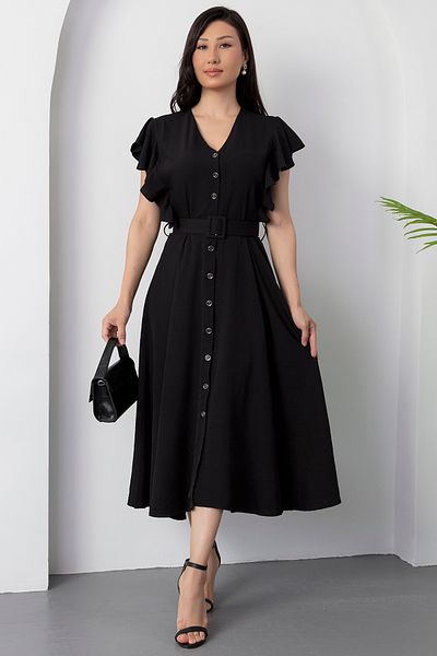 PULLIMM Rochie cu decolteu în V cu mărgele GRS3739
