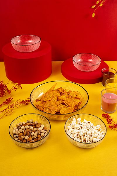 Fecra Loren 5-Piece Snack Presentation Set Black
