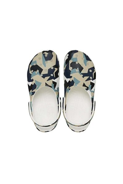 Crocs قبقاب أبيض مموه جيو