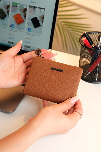 ESGUARE محفظة نسائية من الجلد الطبيعي