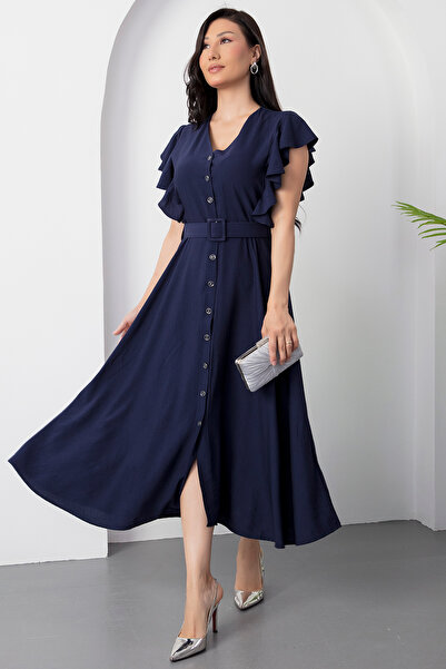 PULLIMM V-Neckline Floor-Length Wedding Dress Grs3739