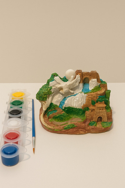 Genel Markalar Şelale Temalı Boyama Seti – Geri Akış Tütsülük + 6 Renk Boya + Fırça | Dekoratif Hobi Seti