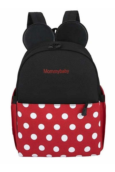 huitich Black & Red Mums Baby Travel Bag