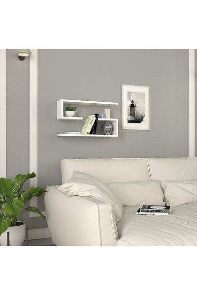 UnicUtil Wall Shelf, UnicUtil, 60 x 15 x 35 cm, White