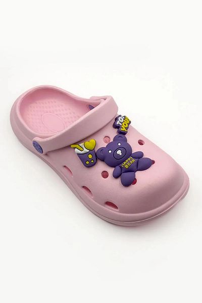 CihanShoes Children's Emoji Slippers Garden Slippers Beach Sea Bath Slippers 30-31-32-33-34-35 Number Powder Color
