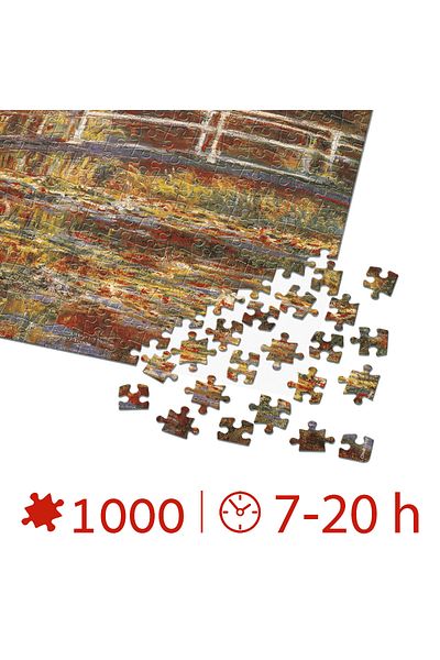 D-Toys Adult 1000 pieces puzzle Claude Monet - The Japanese Bridge