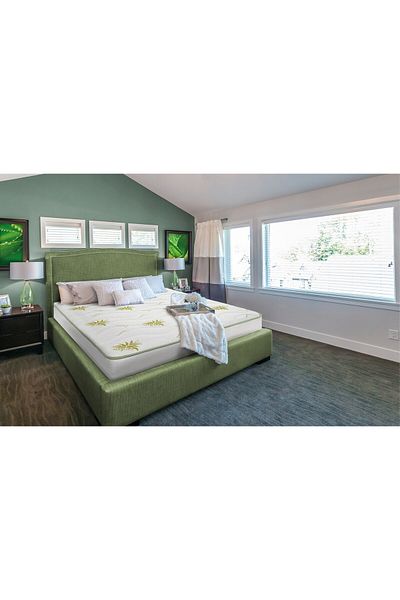 Green Future Super Orthopedic Mattress Aloe Vera Essential 90x200 cm, H 19 cm