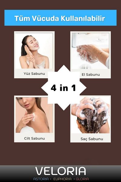Veloria Premium Series 100% Natural Organic Facial Hair Body Skin Balancing Collagen Effective African Soap 3 Pieces