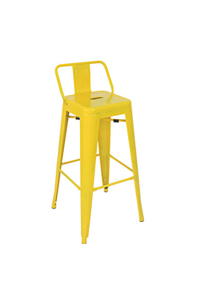 ChairLife Tolix Sırtlı Metal Bar Tabure