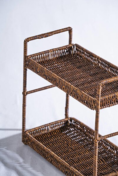 ACAR Nomad Two Storey Straw Rectangular Presentation Stand