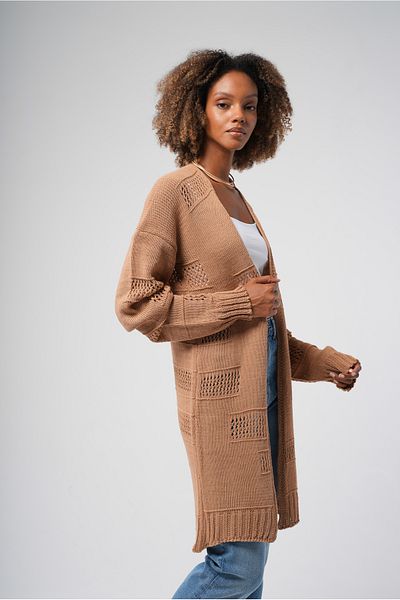 Hopoi Women's Openwork Knitwear Cardigan