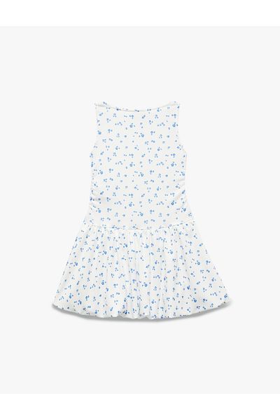 Koton Sleeveless Crew Neck Floral Dress