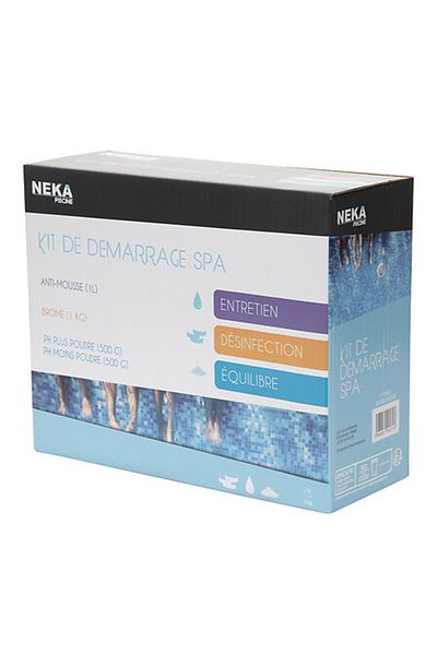 SERSIMO 4in1 Spa Maintenance Kit – Anti-mousse 1l, Brome 20g, Ph 500g, Ph– 500g, Water Treatment