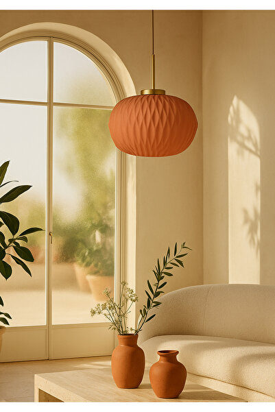 HOMİNG Homing Moderna Amber Renk Cam Sarkıt 242069