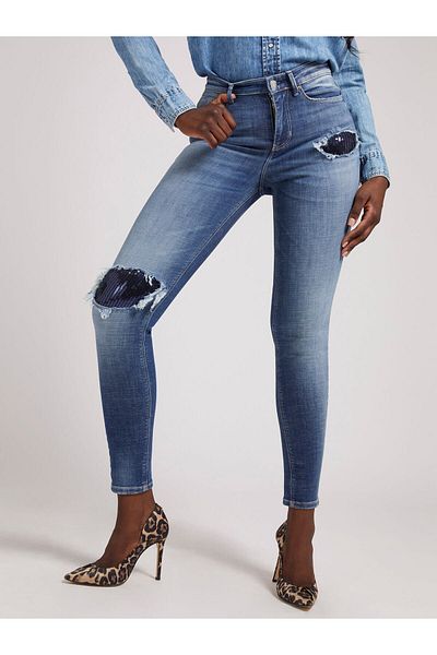 Guess Pantaloni de damă skinny din denim